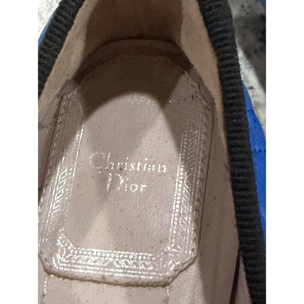 Christian Dior Cannage Quilted Flat EU 36.5 US 6.5 Blue My Dior Preppy Classic - Picture 9 of 9